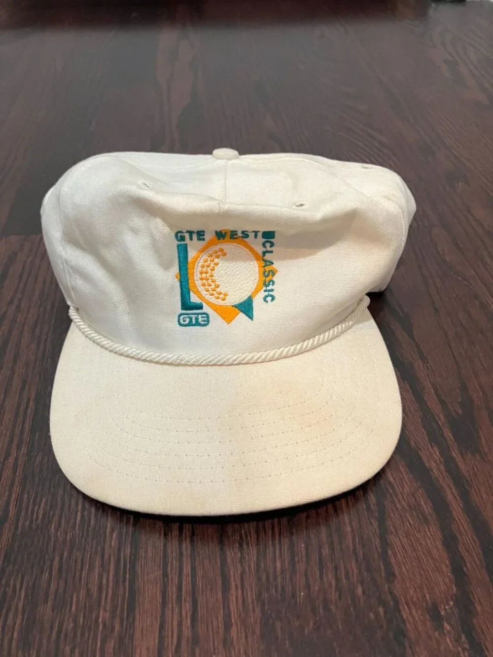 VTG GTE West Classic Adjustable Golf Hat, White Multi, One Size